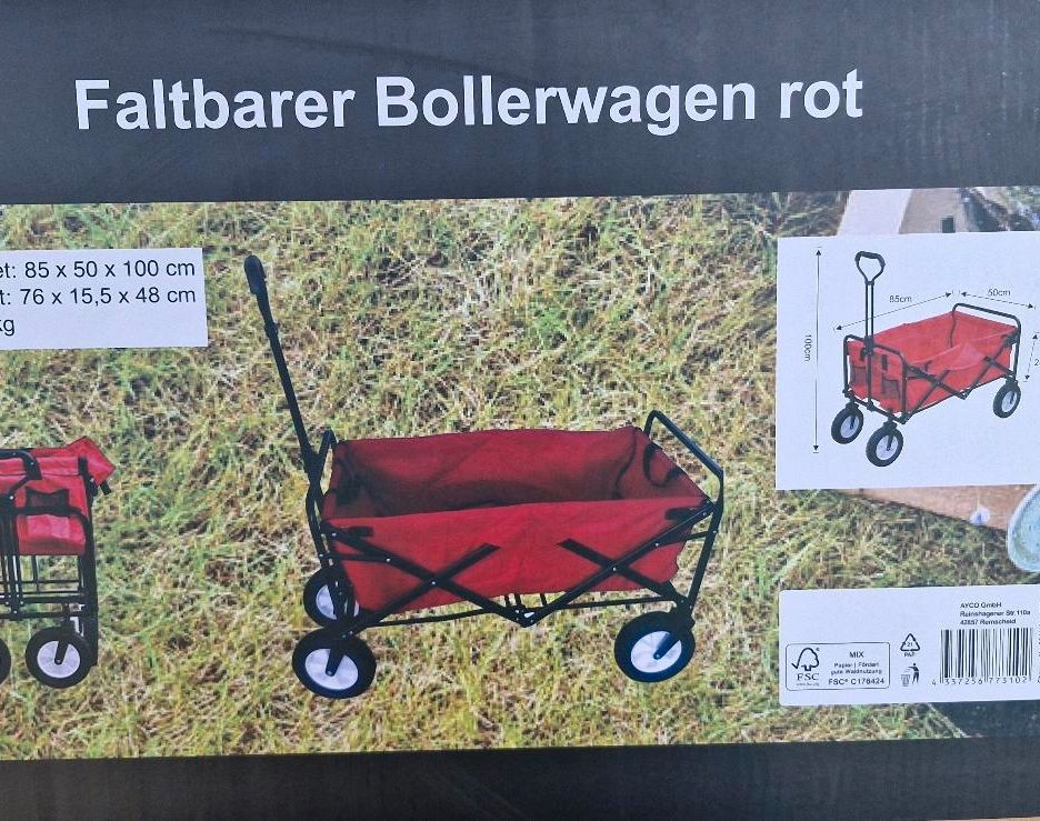 Faltbarer Bollerwagen in Hagenow