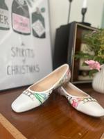 Peter Kaiser Ballerinas – Weiß mit buntem Muster – Gr. 5 (38) Saarland - Quierschied Vorschau