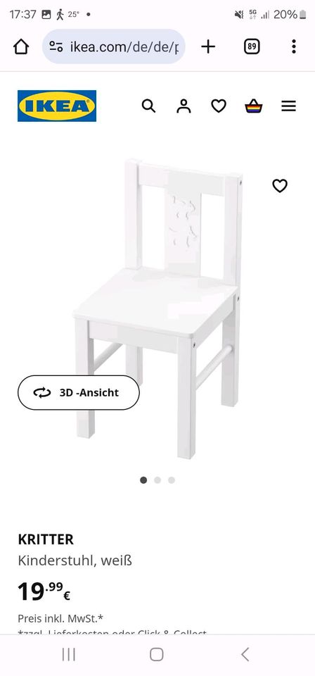 IKEA Kinderstuhl  Kritter in Belgern