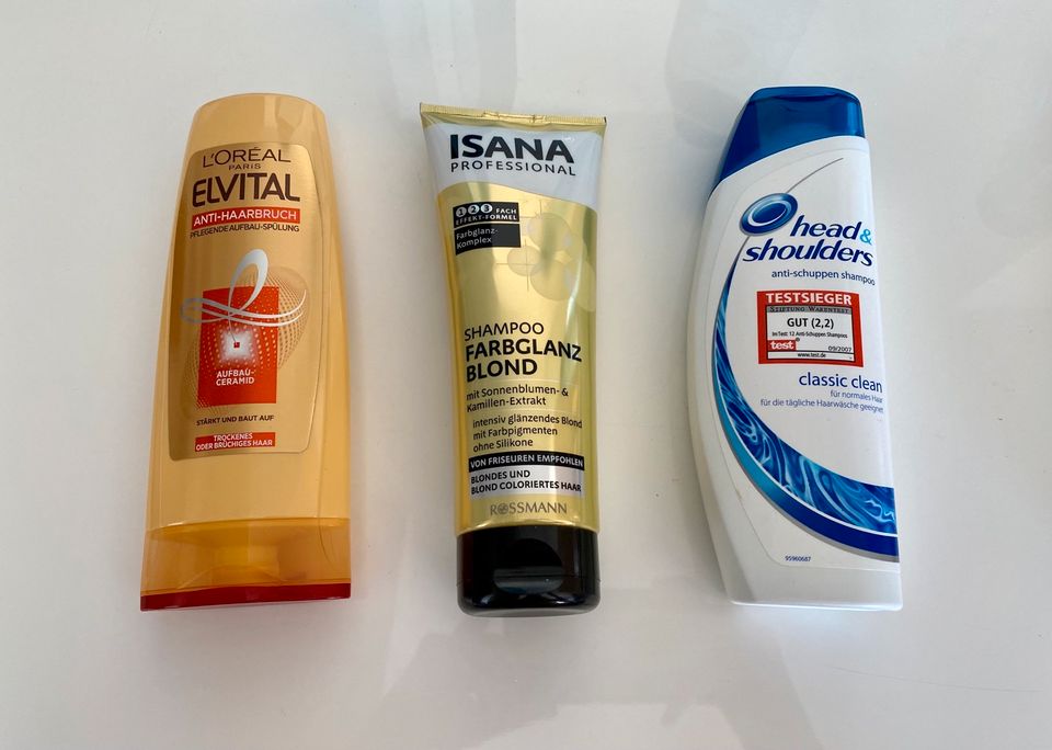 Head & Shoulders / Isana Blond Shampoo / Elvital Anti-Haarbruch in Schimberg