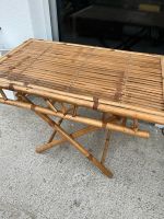 Terrassen Tisch D 54,5x88 cm H 60 cm Bambus, klappbar Bayern - Pforzen Vorschau