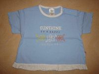 Baby T-Shirt süß Shirt hellblau Gr. 74 leichte A-Form Rüschchen Thüringen - Weinbergen Vorschau