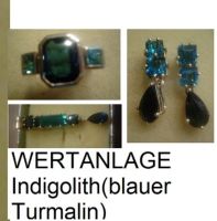 EINMALIGES Angebot: Indigolith (blaue Turmaline) SET Gelbgold 585 Baden-Württemberg - Kuchen Vorschau