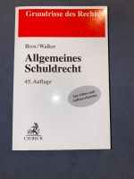 Allgemeines Schuldrecht, 45.Auflage, Brox/Walker, Jura München - Pasing-Obermenzing Vorschau