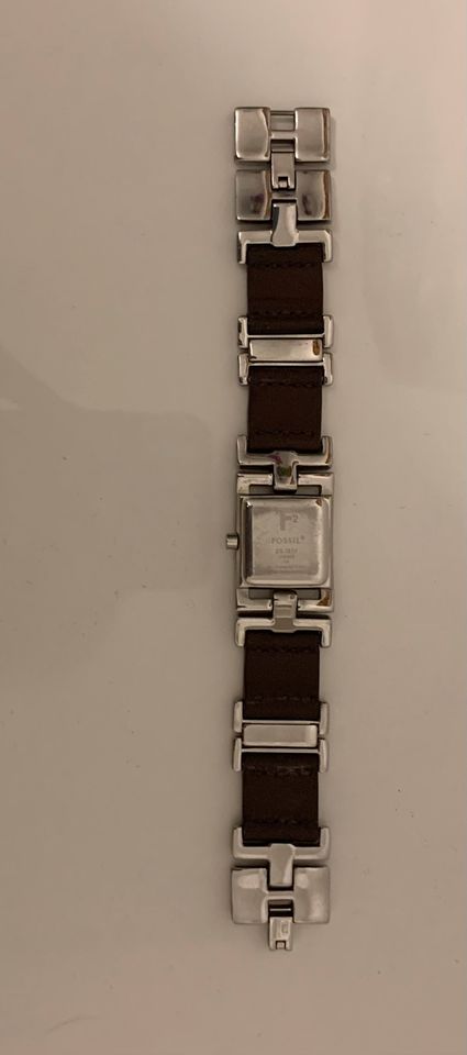 Fossil F2 ES-1855 Damen  Uhr Leder & Silber Armband in Berlin