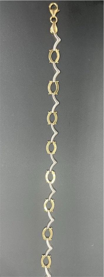 Damen Gold Schmuck Bicolor Gold Armband in 8 Karat 333 Gold in Ahaus