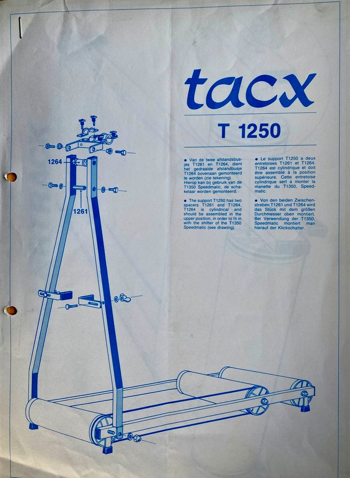 Tacx RollerTrack Rollentrainer 3 Rollen mit Fahrradhalter Indoor in Sickte