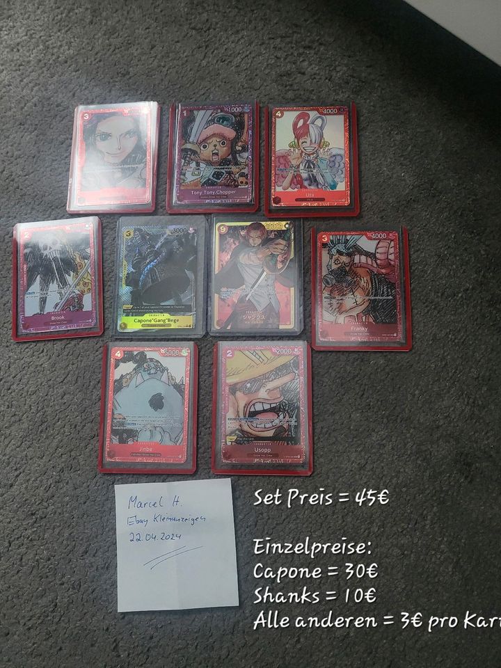 Pokemon / One Piece / Yugioh / PSA / JP Base Set / Capone in Hamburg