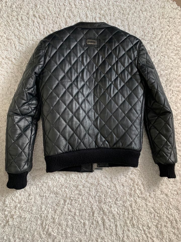 Philipp Plein Lederjacke schwarz Herren Limited Edition in Leutenbach