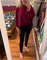 ZARA Pulli Fledermausärmel 36 S aubergine Stehkragen Fledermaus Sachsen - Chemnitz Vorschau