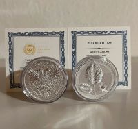 1 oz 999.9 Silber BEECH LEAF - 2023 Baden-Württemberg - Kernen im Remstal Vorschau