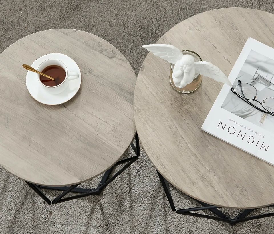 2er Set Couchtische Beistelltische Wohnzimmer Kaffeetisch in Bebra