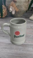 Grauer Bierkrug, Bierbembel mit Aufdruck Pilsner Urquell Niedersachsen - Hagen im Bremischen Vorschau