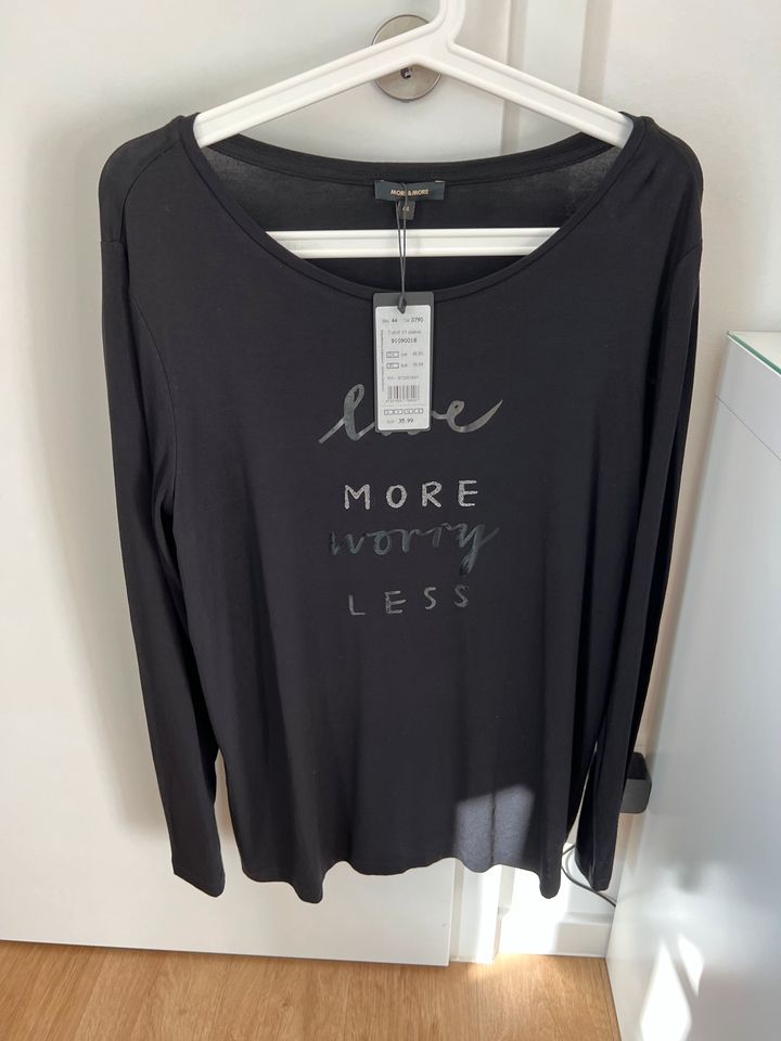 Langarmshirt More & More Größe 44 schwarz - neu mit Etikett in Erfurt