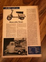 Vespa Typenblatt Artikel Heft 125 Motorroller Dresden - Innere Altstadt Vorschau