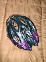 ABUS Fahradhelm schwarz lila mit Blumen Gr.52-58cm Nordrhein-Westfalen - Uedem Vorschau