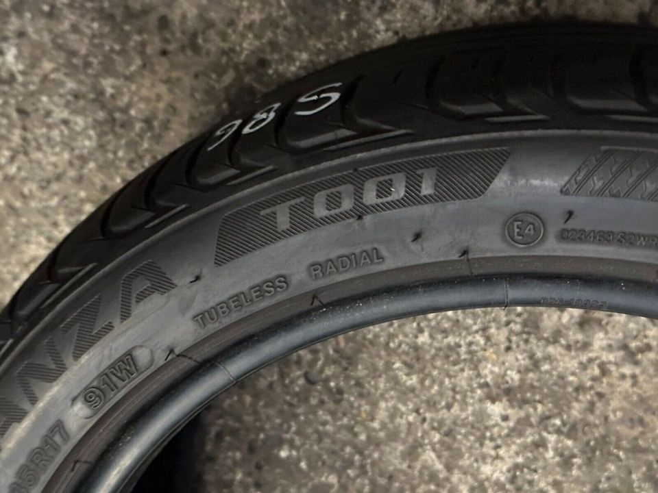 2x Sommerreifen Bridgestone Turanza T001 225/45 R17 91W S86 in Kevelaer