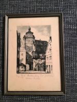 Originalradierung, Rothenburg o.d.T., Weißer Turm Dresden - Wilschdorf Vorschau