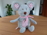 Kuschelweiche Maus Stofftier 37 cm grau rosa Blumen Kuscheltier Hessen - Immenhausen Vorschau