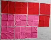 11 Stück Bistrot-Tischdecken Servietten rot & pink Baumwolle Neuw Bayern - Amerang Vorschau