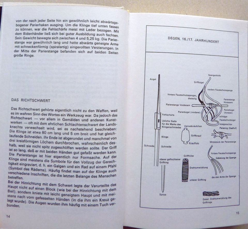 Buch Eduard Wagner: Hieb- u. Stichwaffen Artia-Verlag illustriert in Renningen