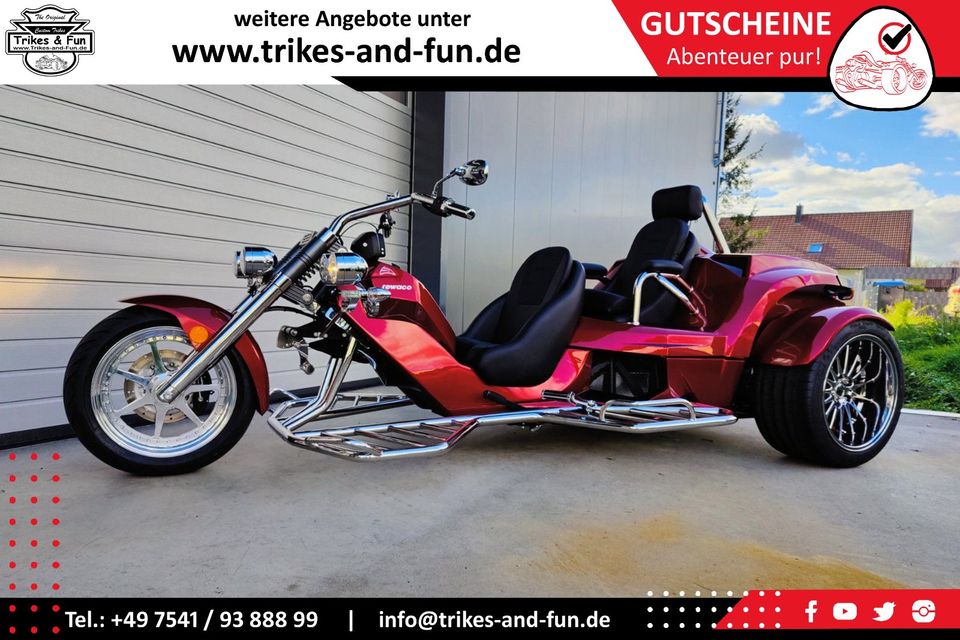 GUTSCHEIN - Trike fahren - Erlebnis pur - Natur - Berge - Bodensee in Friedrichshafen