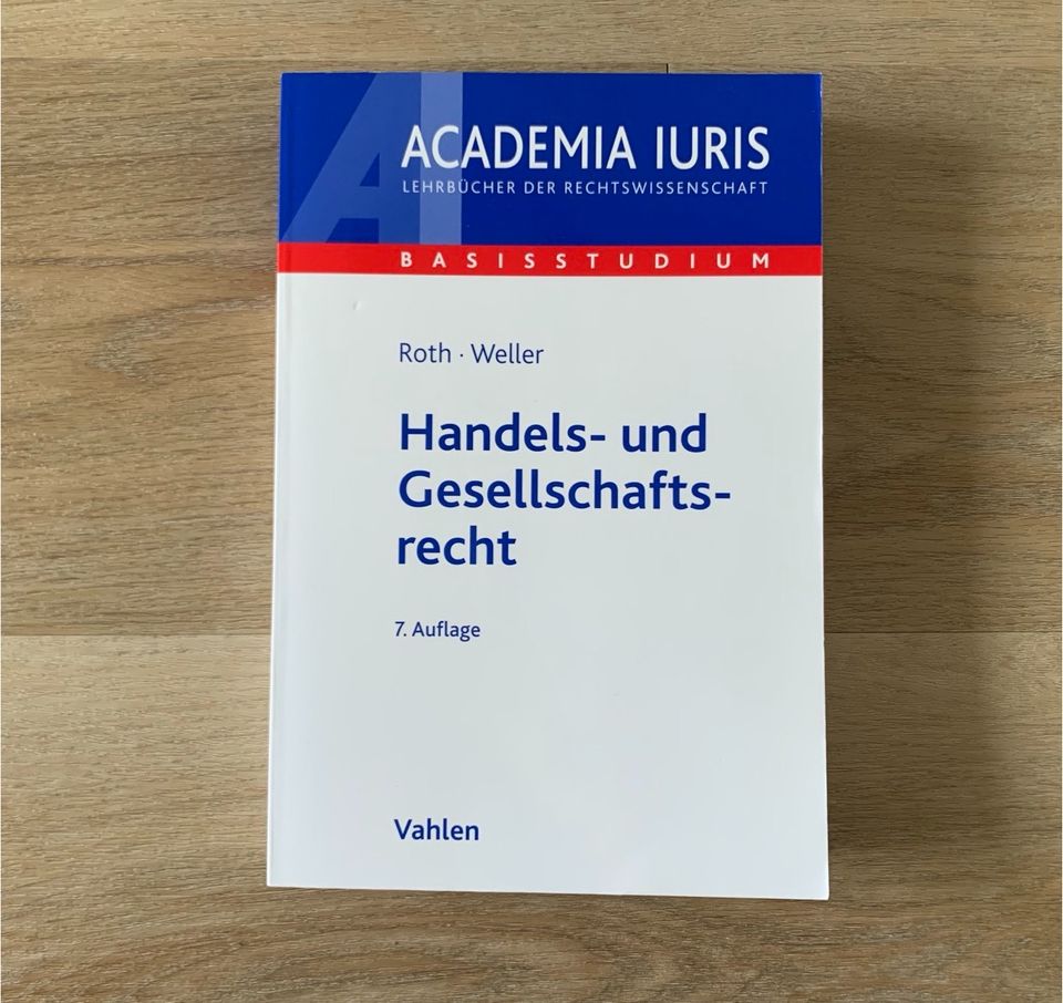 Roth / Weller, Handels- und Gesellschaftsrecht, Jura in Husum