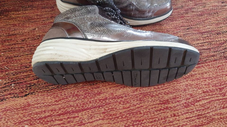 Tamaris Schuh Halbschuh Sneaker metallic Absatz knapp 5 cm 38 in Rosenheim