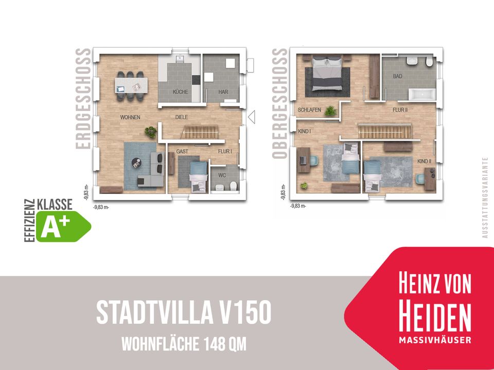 Stadtvilla V150 - Neubau in Bad Salzungen - Haus  mit 148 qm - inkl. PV-Anlage in Bad Salzungen