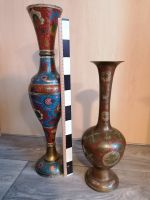 Vase / Metallvase Messing Messingvase Antik Handarbeit Sachsen - Werdau Vorschau