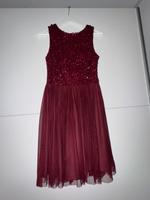 Kleid mit Pailletten Rot Brandenburg - Erkner Vorschau
