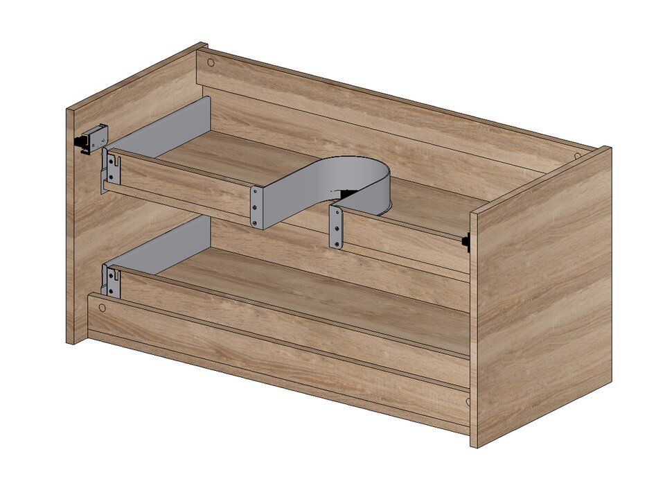 Badmöbel Gäste WC, Waschtischunterschrank 120cm in Dortmund