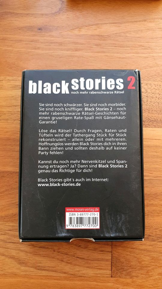 Black Stories 2 Spiel Rätsel Geschichten raten in Berlin