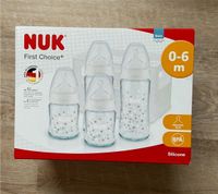 NUK Glas-Flaschen-Set (3 Stück) inkl. Sauger + Flaschenbox, NEU! Schleswig-Holstein - Struckum Vorschau