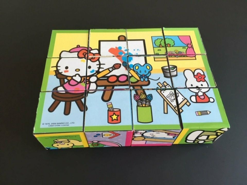 Hello Kitty Würfelpuzzle 12-teilig, ab 3 Jahren, Puzzle, Cubes in Oppenheim