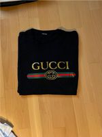 Shirt mit Gucci Print schwarz Gr. L Nordrhein-Westfalen - Mönchengladbach Vorschau
