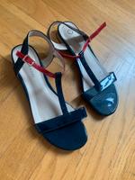 Sandalen Schuhe Damen Gr. 41 glänzend blau rot Sandaletten Bonn - Bonn-Zentrum Vorschau