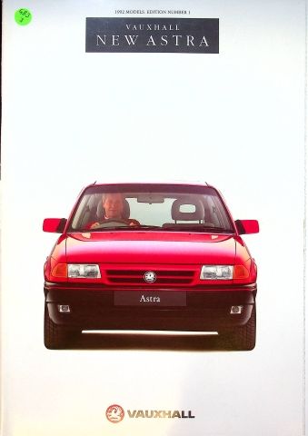 Vauxhall Astra Opel Astra F Prospekt 09/1991 in Dresden