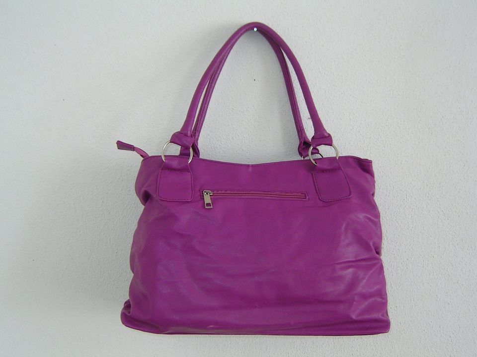 Damen Handtasche fuchsia modische Tasche shopping bag NEU in München