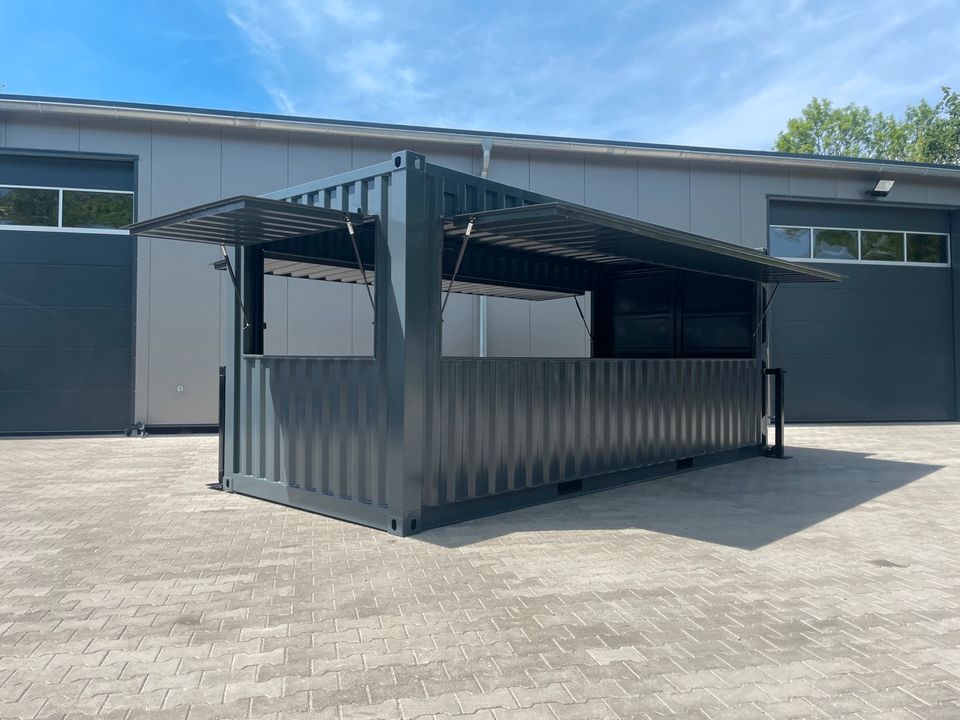 Barcontainer 20Fuß gebraucht grau Bar-Container Containerbar in Braunschweig