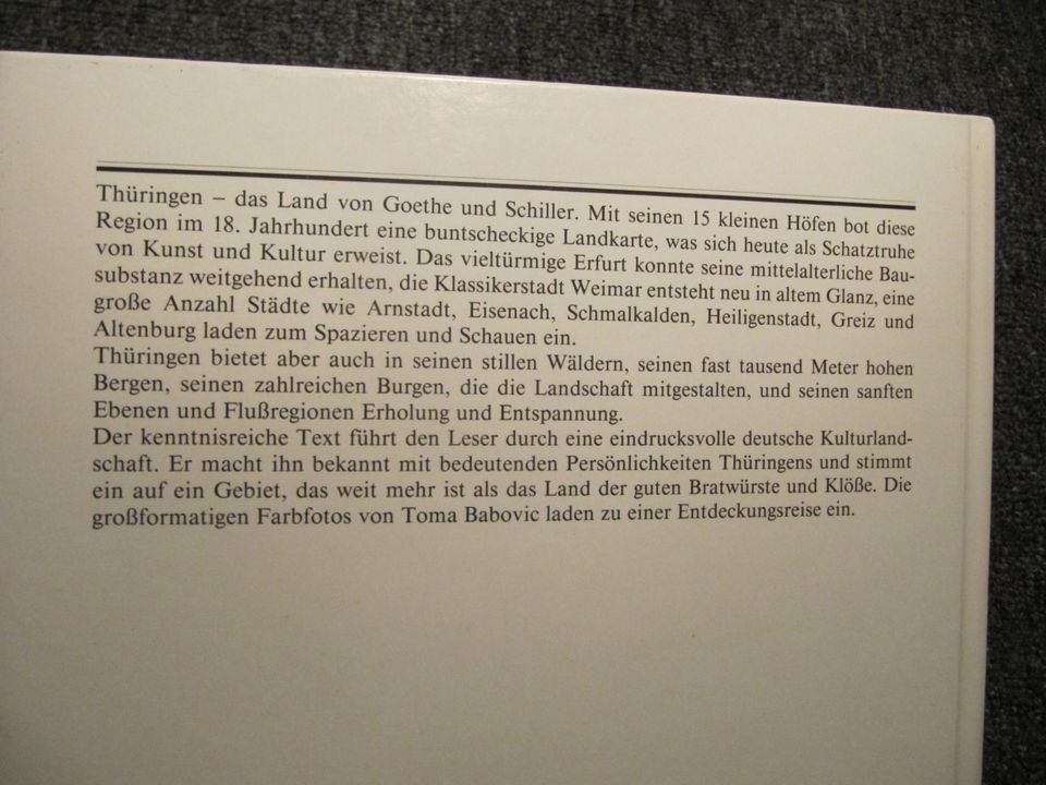 Thüringen Eine Bildreise Babovic Kaminiarz Lucke 96 Seiten gebund in Barkelsby