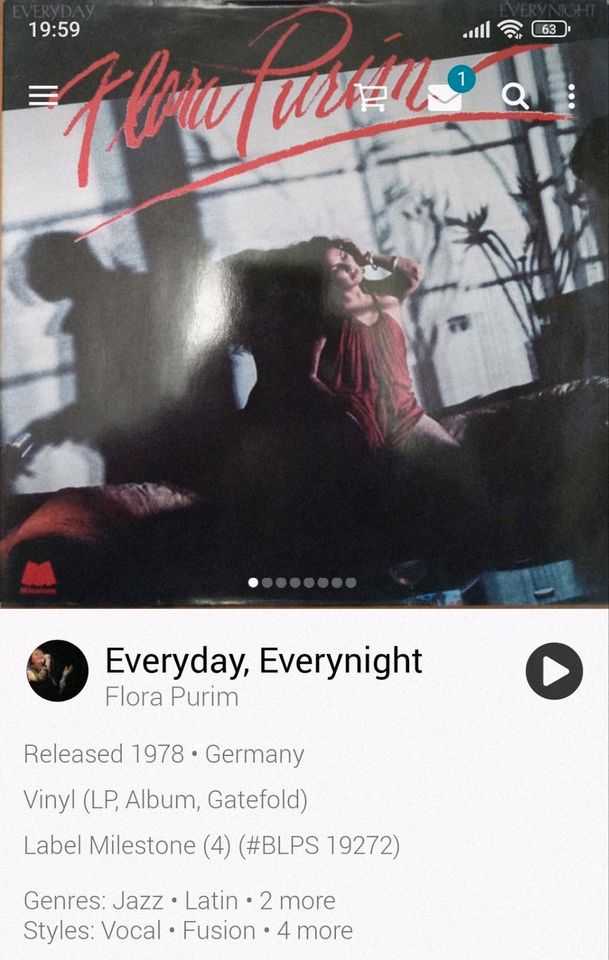 Flora Purim Everyday, Everynight LP Schallplatte Vinyl in Hagen