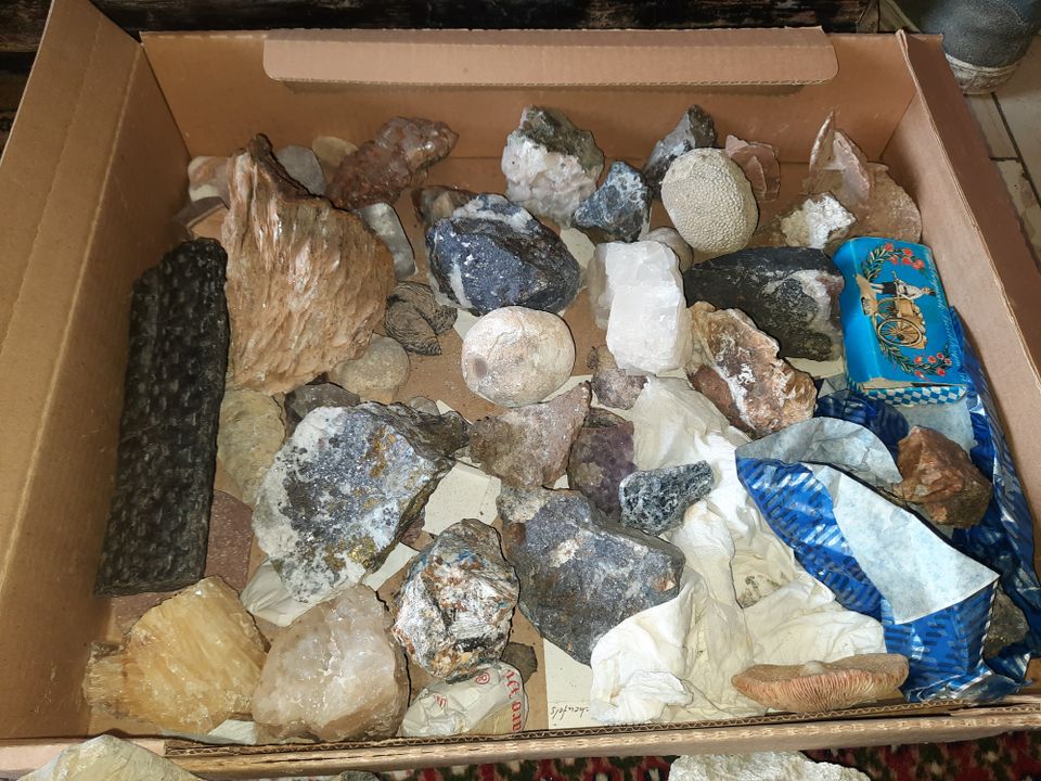 Steinsammlung mit verschiedenen Materialien in Greven