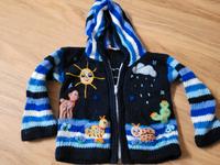 Strickjacke Tiere Größe 56/62 Strick Peru Bayern - Heroldsberg Vorschau