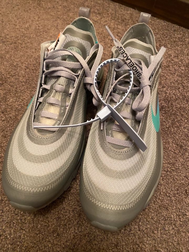 Nike OFF WHITE THE TEN Air Max 97 „Menta“ US 8 TOP in Meckenheim