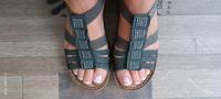 Damen Rieker Sandalen Gr. 40 mit Gummizug Niedersachsen - Westoverledingen Vorschau