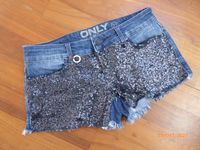 ONLY - Jeans Shorts kurze Hose Pailletten Gr.27 / XS -NEU- Baden-Württemberg - Ehrenkirchen Vorschau