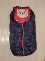 Fußsack Wintersack 90 cm dunkelblau pink gepunktet Wandsbek - Hamburg Rahlstedt Vorschau