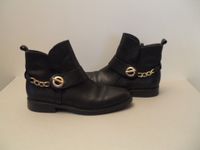 Tommy Hilfiger Stiefeletten, Gr. 41, Leder, schwarz Dresden - Wilschdorf Vorschau