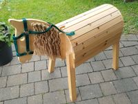 Holzpferd für Kinder mit echtem Pony-Sattel Nordrhein-Westfalen - Dülmen Vorschau